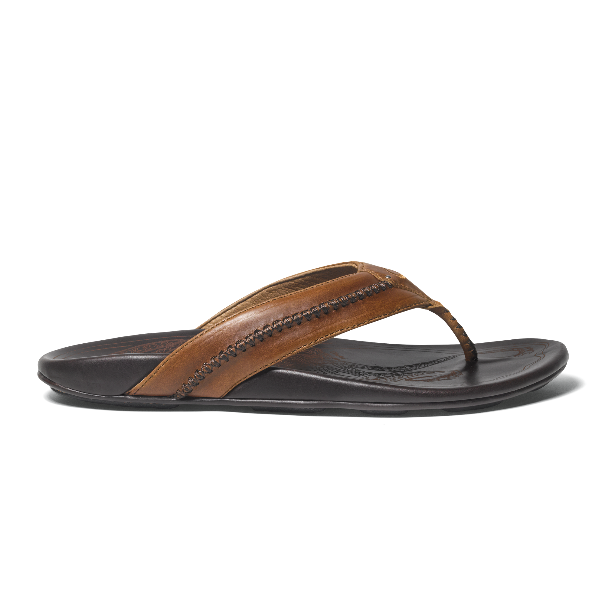 Men's olukai mea ola leather slide sandals clearance
