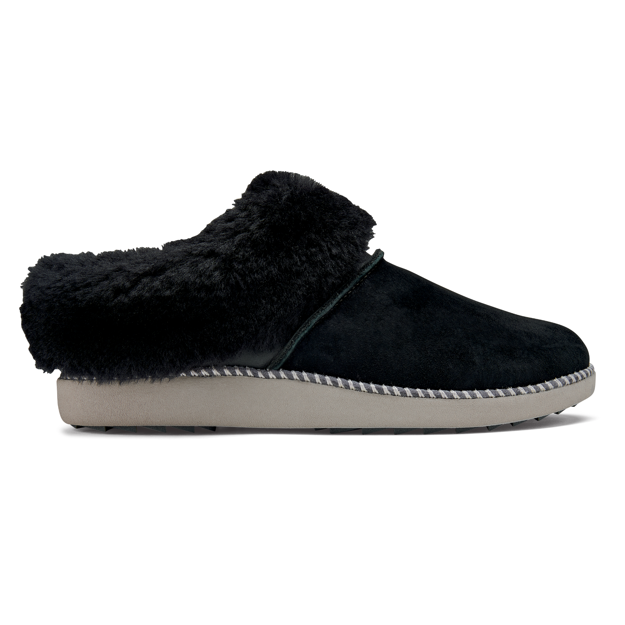 Ku i Women s Slip On Slippers Black Fog OluKai OluKai UK