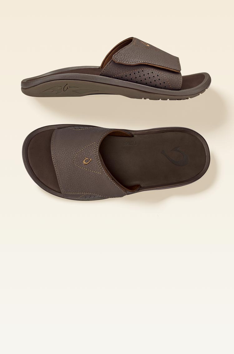 Olukai men's slide sandals online