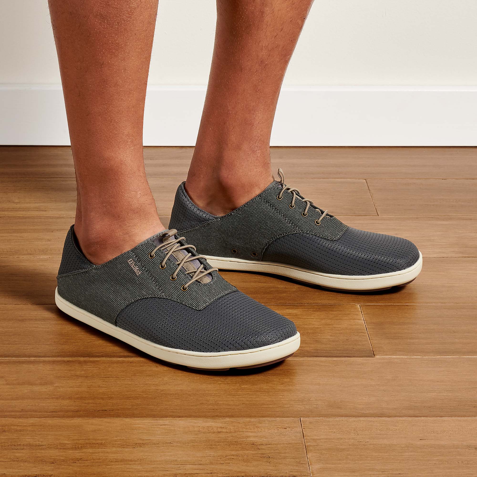 Nohea Moku Men s Boat Shoes Charcoal Clay OluKai OluKai UK