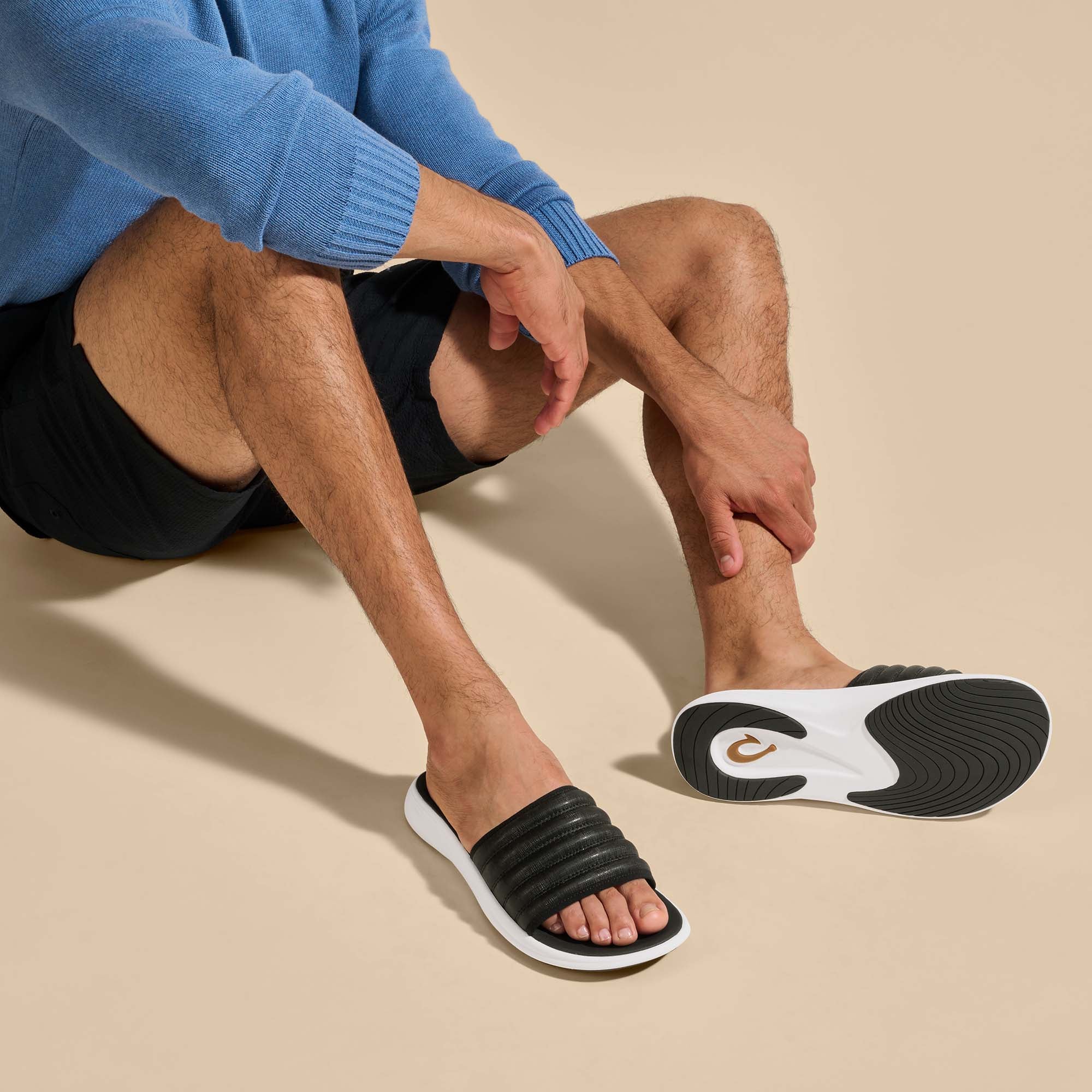Olukai men's slide sandals clearance