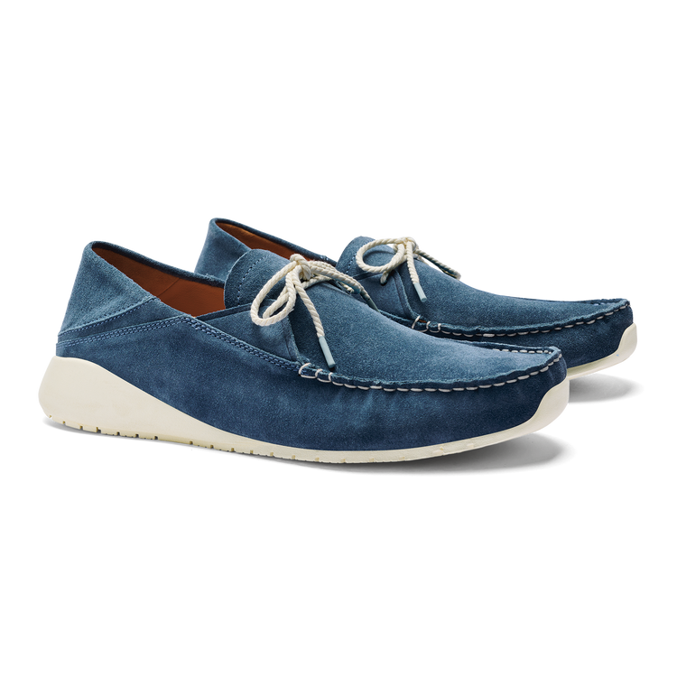 Ka a Driver Men s Italian Suede Shoes Channel Blue OluKai OluKai UK