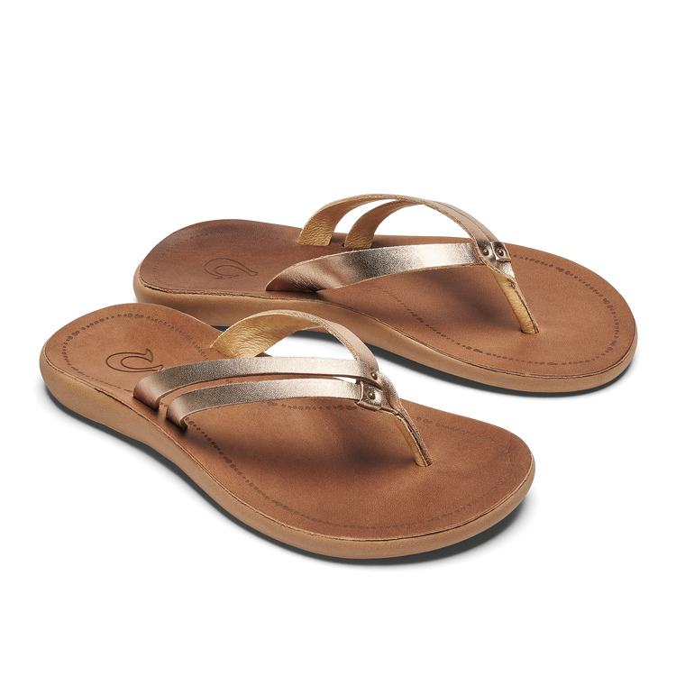 Olukai flip flops leather discount