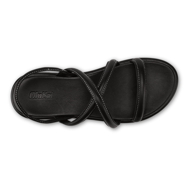 Tiare Strappy Women s Leather Sandals Black OluKai OluKai UK